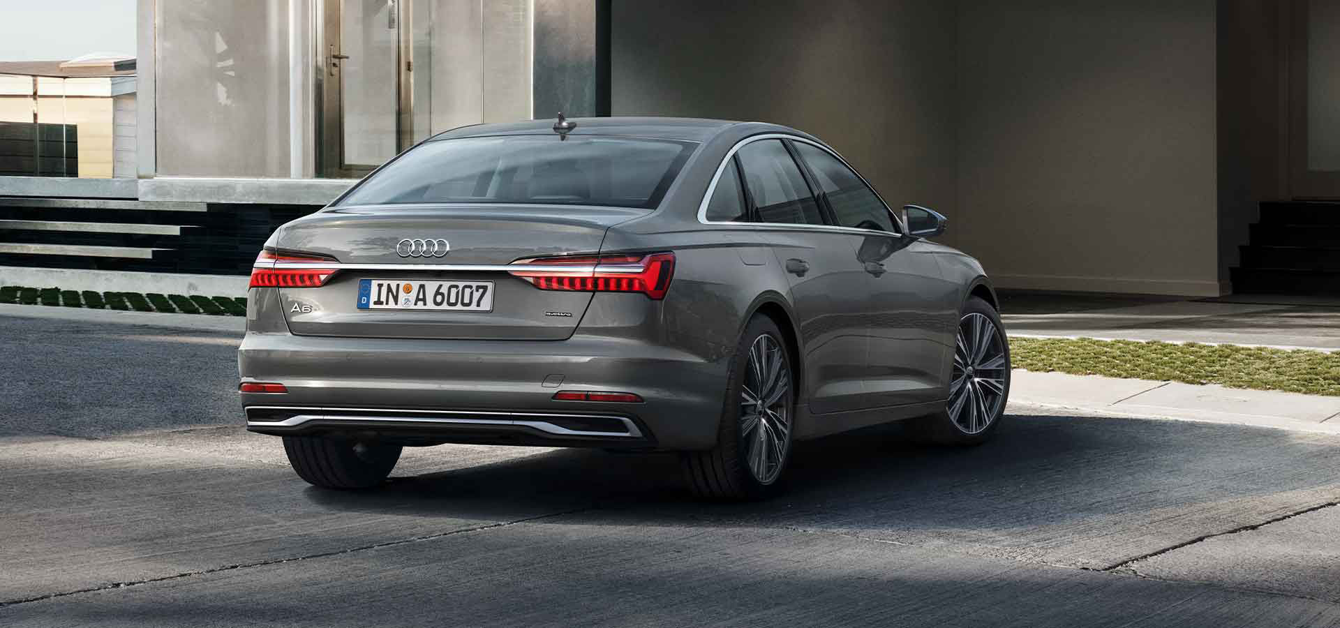 Rear view Audi A6 Sedan