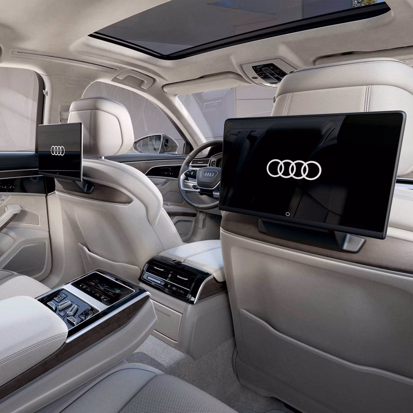 Rear screens Audi A8